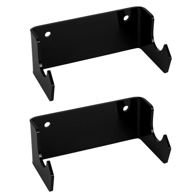 1 Pair Skateboard Display Rack Longboard Hanger Bracket Shelf Black