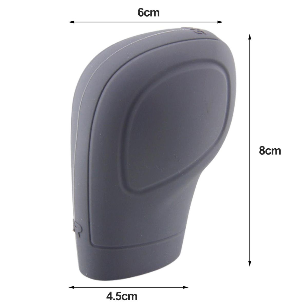 Car Control Handle Cover Silicone Car Gear Shift Knob Cover Set for Vw Grey