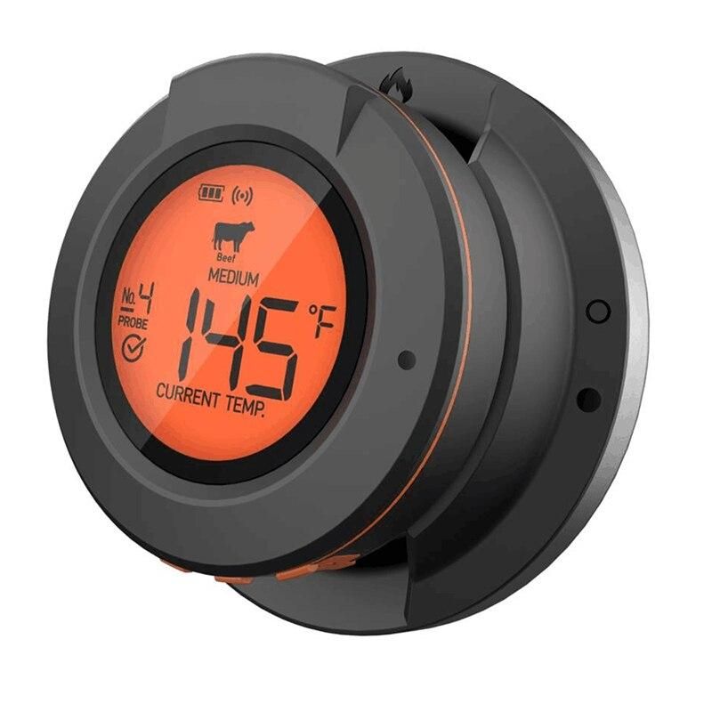 Outdoor Grill Smart Wireless Bbq Thermometer Bluetooth Support 4 Probes for Meat Steak Smoker with Timer Kitchen