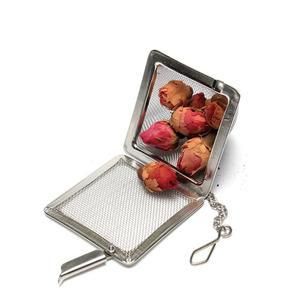 100pcs Stainless Steel Pyramid Tea Infuser Tea Strainer Loose Teapot Leaf Filter Teaware Tool Accessories