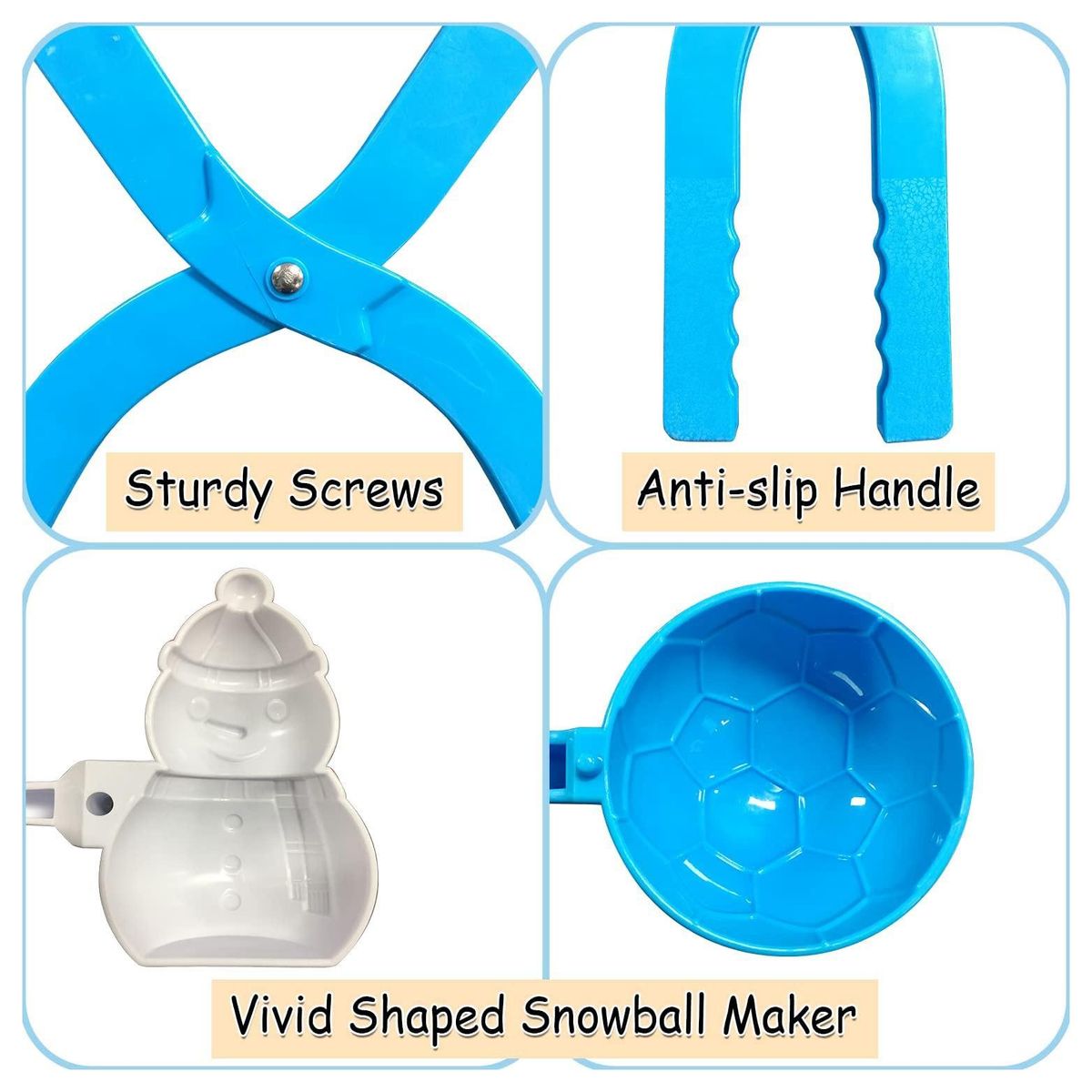 Multiple styles Snow Toys Kit Snowball Maker Tool Snow Toys Kids Winter Outdoor Toys Snowball Clip Snow Molds for Kids and Adults