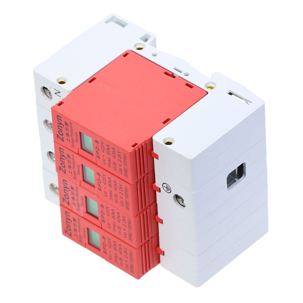 High Quality 4P SPD 420V 40KA~80KA House Surge Protector