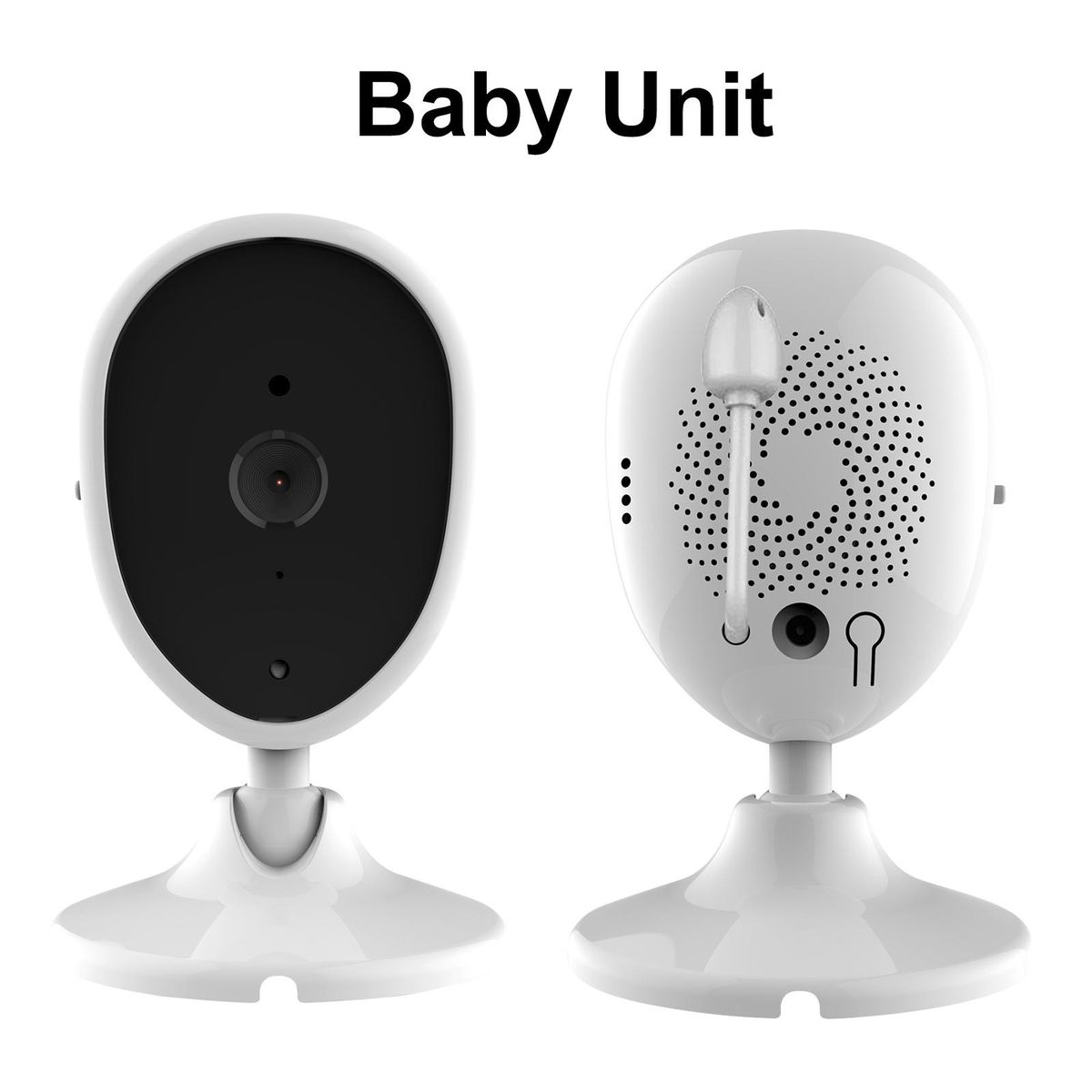 Indoor Smart Camera for Baby Monitor Supports Night Vision Temperature Detection Built-in Microphone