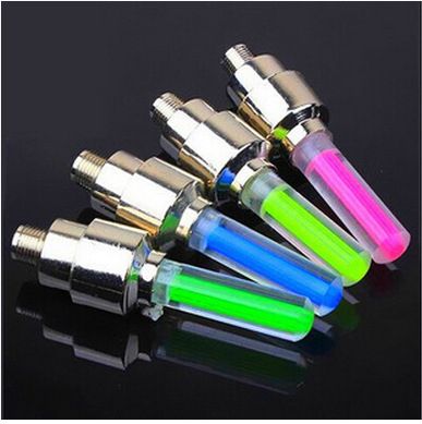 Tyre Tire Valve Caps Bike Light 1pcs Bycicle Luces Led Led
