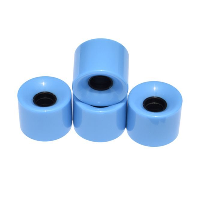 4x Durable 78A Skateboard Wheels With Bearings Hardness Cruiser Blue