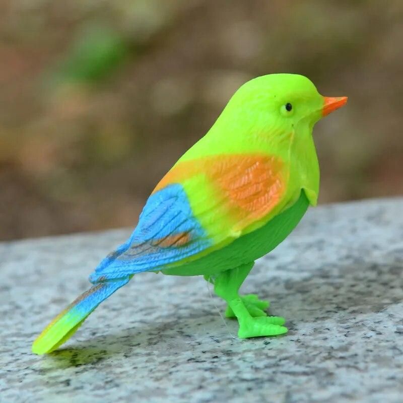 Funny Simulation Control Sound Bird Voice Control Activate Chirping Singing Bird Toy Gift Talking Parrot Bird