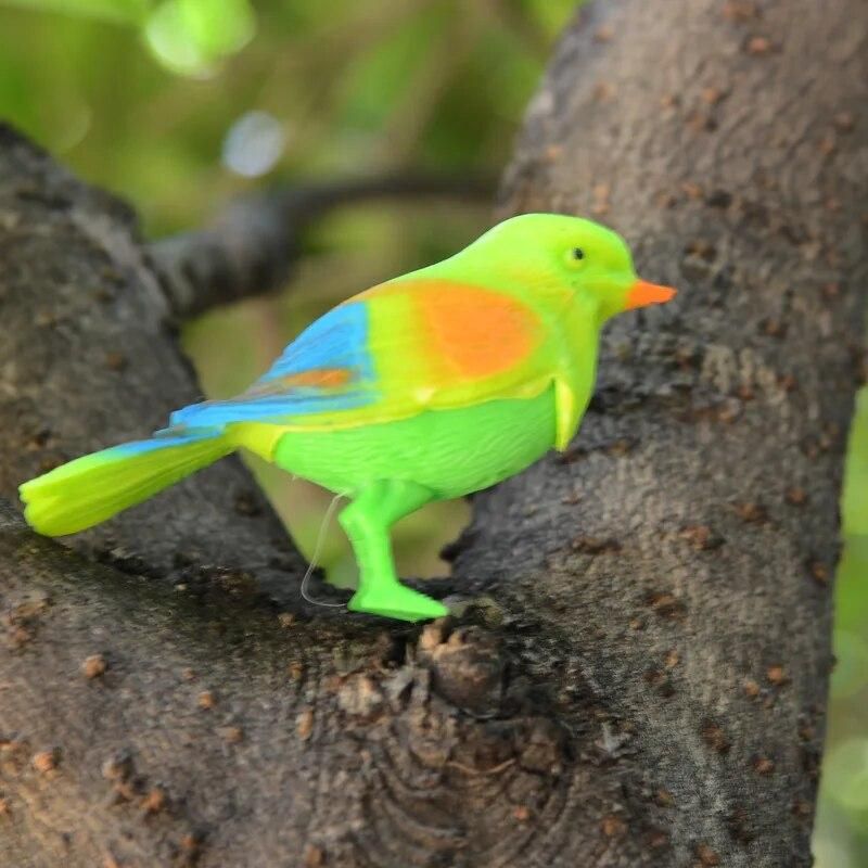 Funny Simulation Control Sound Bird Voice Control Activate Chirping Singing Bird Toy Gift Talking Parrot Bird