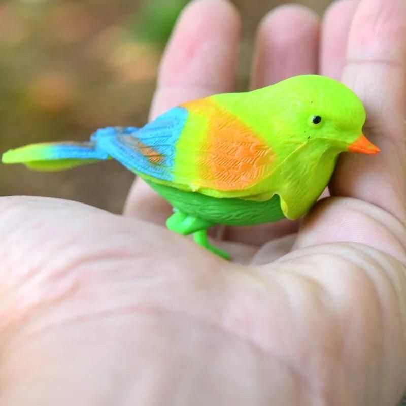 Funny Simulation Control Sound Bird Voice Control Activate Chirping Singing Bird Toy Gift Talking Parrot Bird
