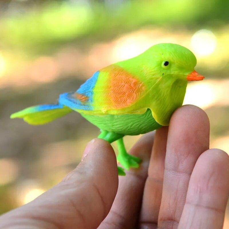 Funny Simulation Control Sound Bird Voice Control Activate Chirping Singing Bird Toy Gift Talking Parrot Bird