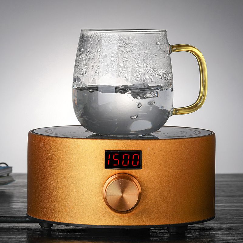 Creative Glass Tea Infuser Cup With Transparent Filter Lid
