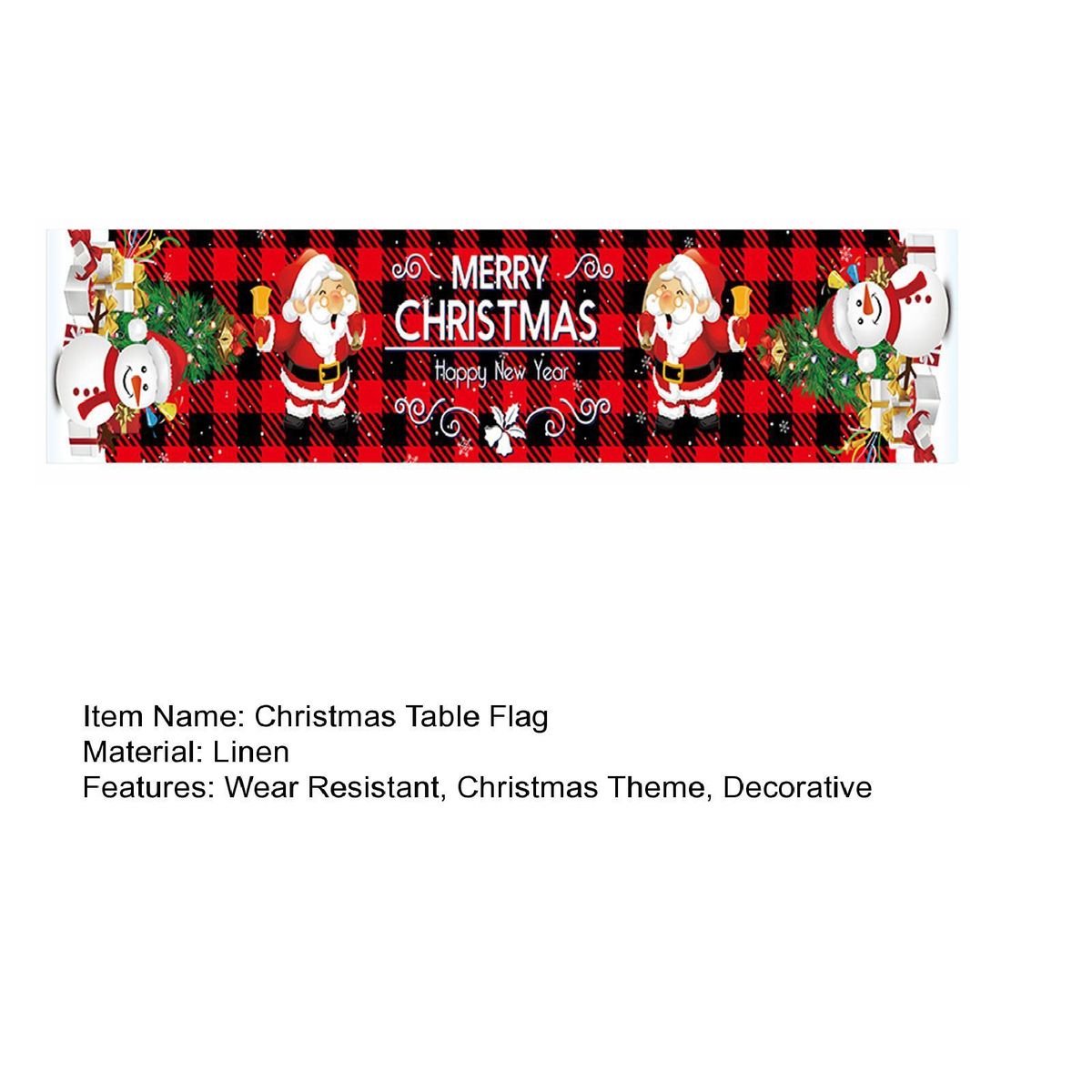 Tablecloth Cover Xmas Dining Table Decoration Cloth D