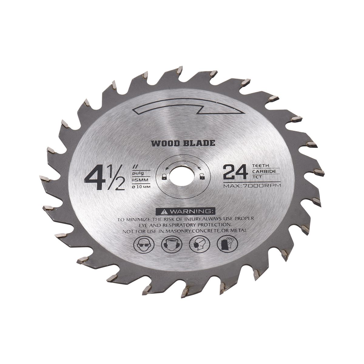 24T-TCT Wood Cutting Disc 115mm*10mm Circular Alloy Steel