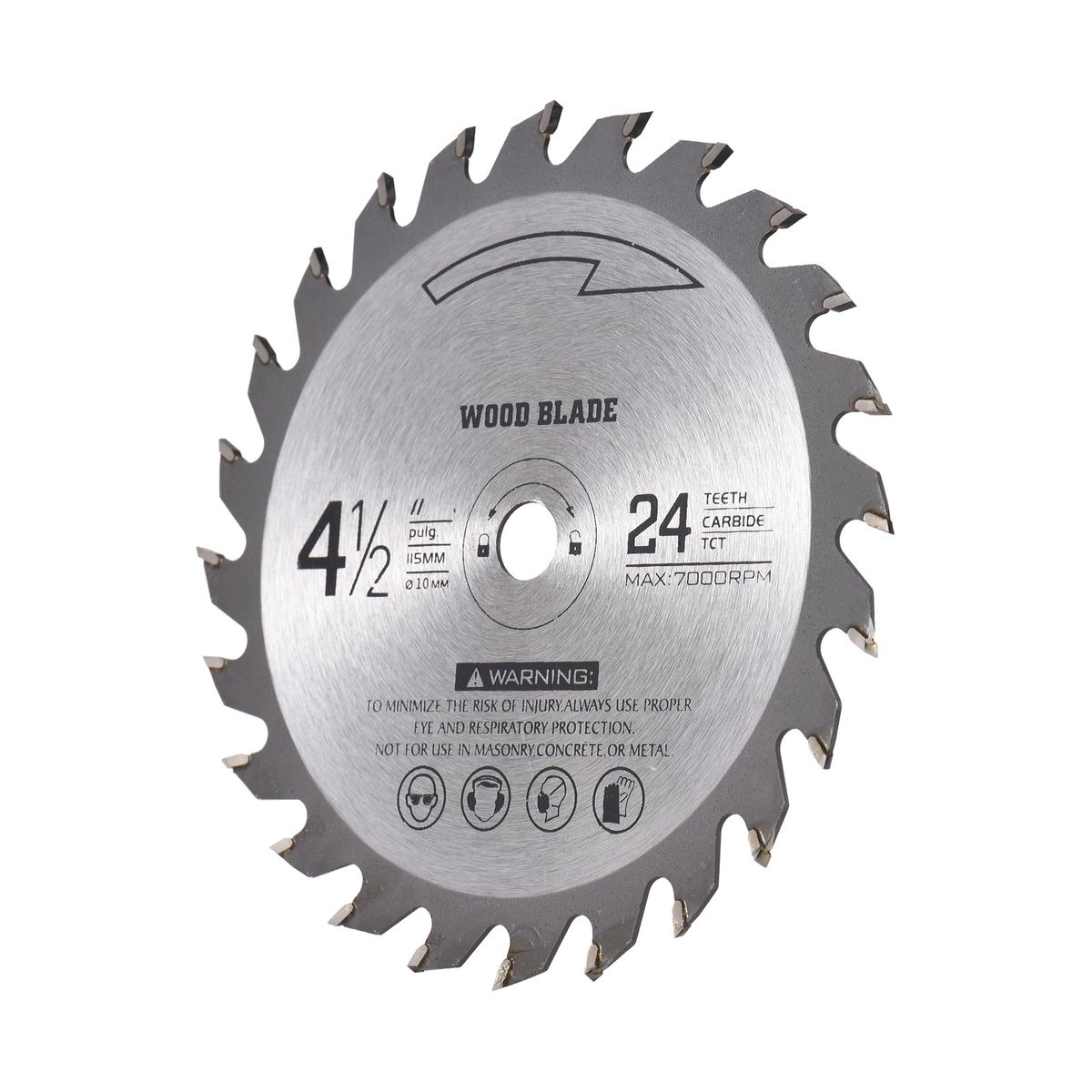 24T-TCT Wood Cutting Disc 115mm*10mm Circular Alloy Steel