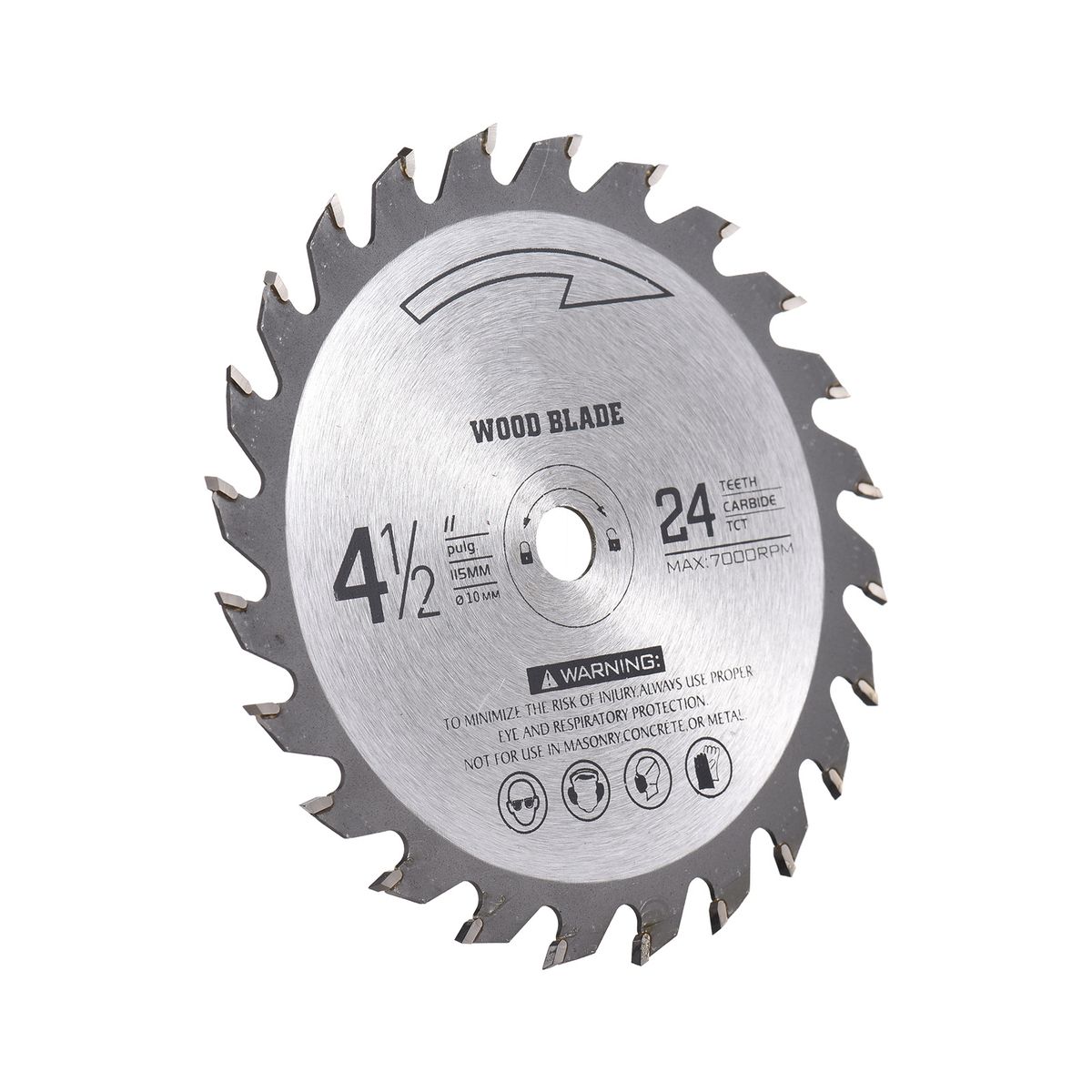 24T-TCT Wood Cutting Disc 115mm*10mm Circular Alloy Steel