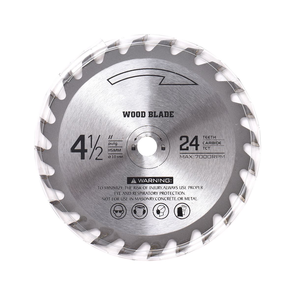 24T-TCT Wood Cutting Disc 115mm*10mm Circular Alloy Steel