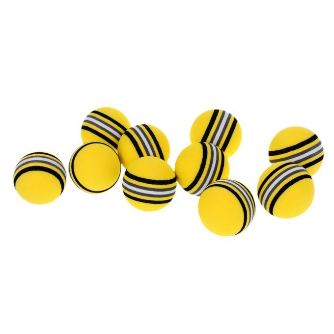 New 10Pcs Golf Swing Training Aids Indoor Practice Sponge Foam Yellow