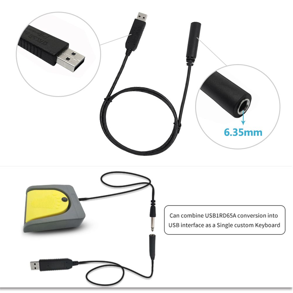 Electronic Musical Instrument Foot Pedal Switch With 6.35mm