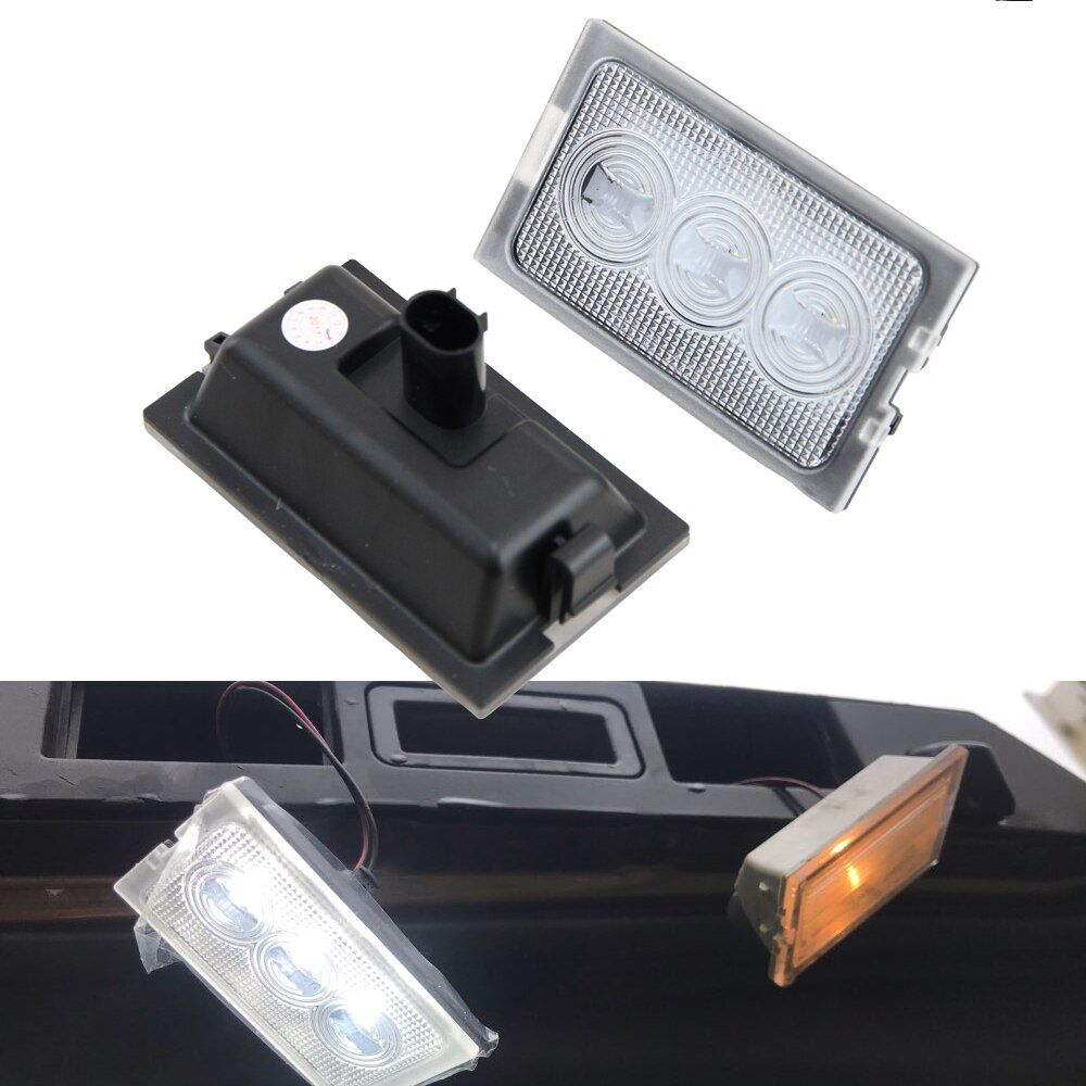 2Pcs LED License Number Plate Light Ford Rover LR Discovery 3 4 Freelander 2 Rang Rover Sport
