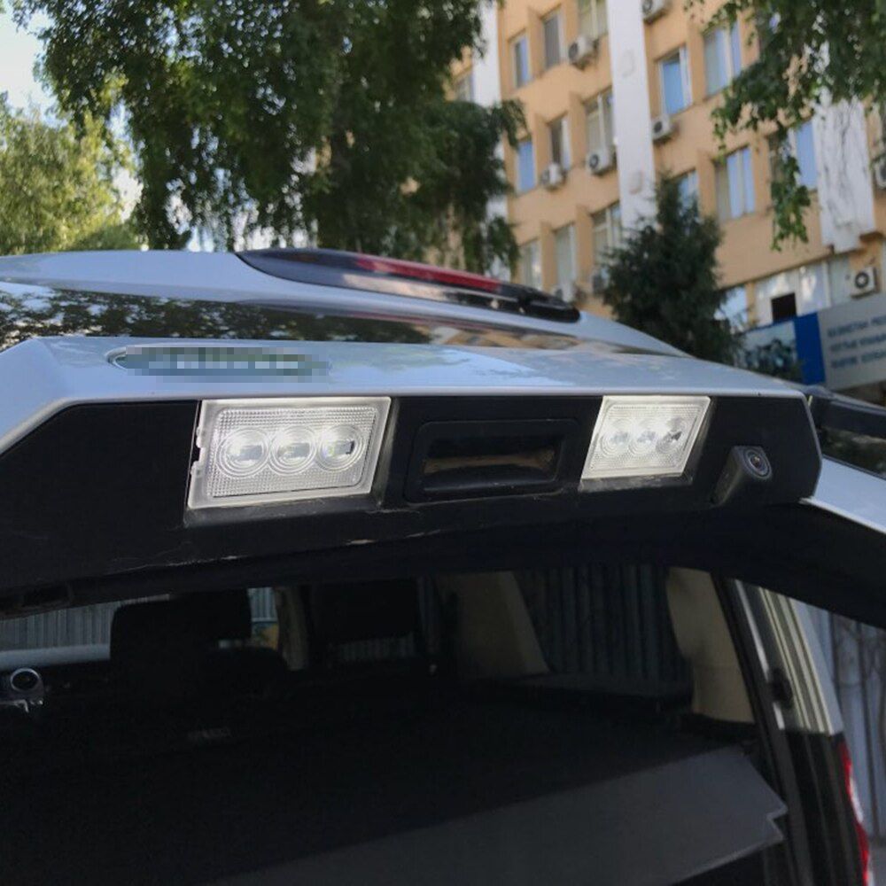 2Pcs LED License Number Plate Light Ford Rover LR Discovery 3 4 Freelander 2 Rang Rover Sport