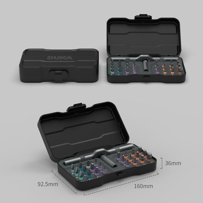 RS1 Screwdriver Set 24 In 1 Multi-purpose Ratchet Wrench S2 Repair Toolbox