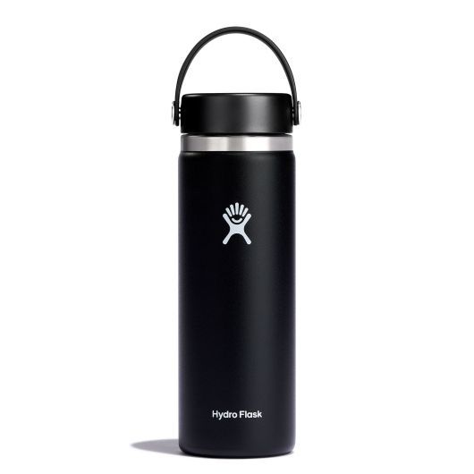 20 Oz Wide Flex Bottle With Flex Cap - Black