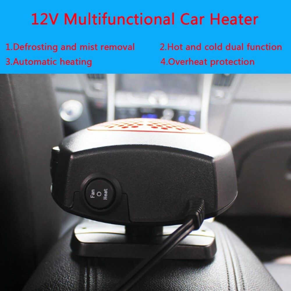 12V 150W Auto Car Portable Heater Heating Fan Windscreen Demister Defroster