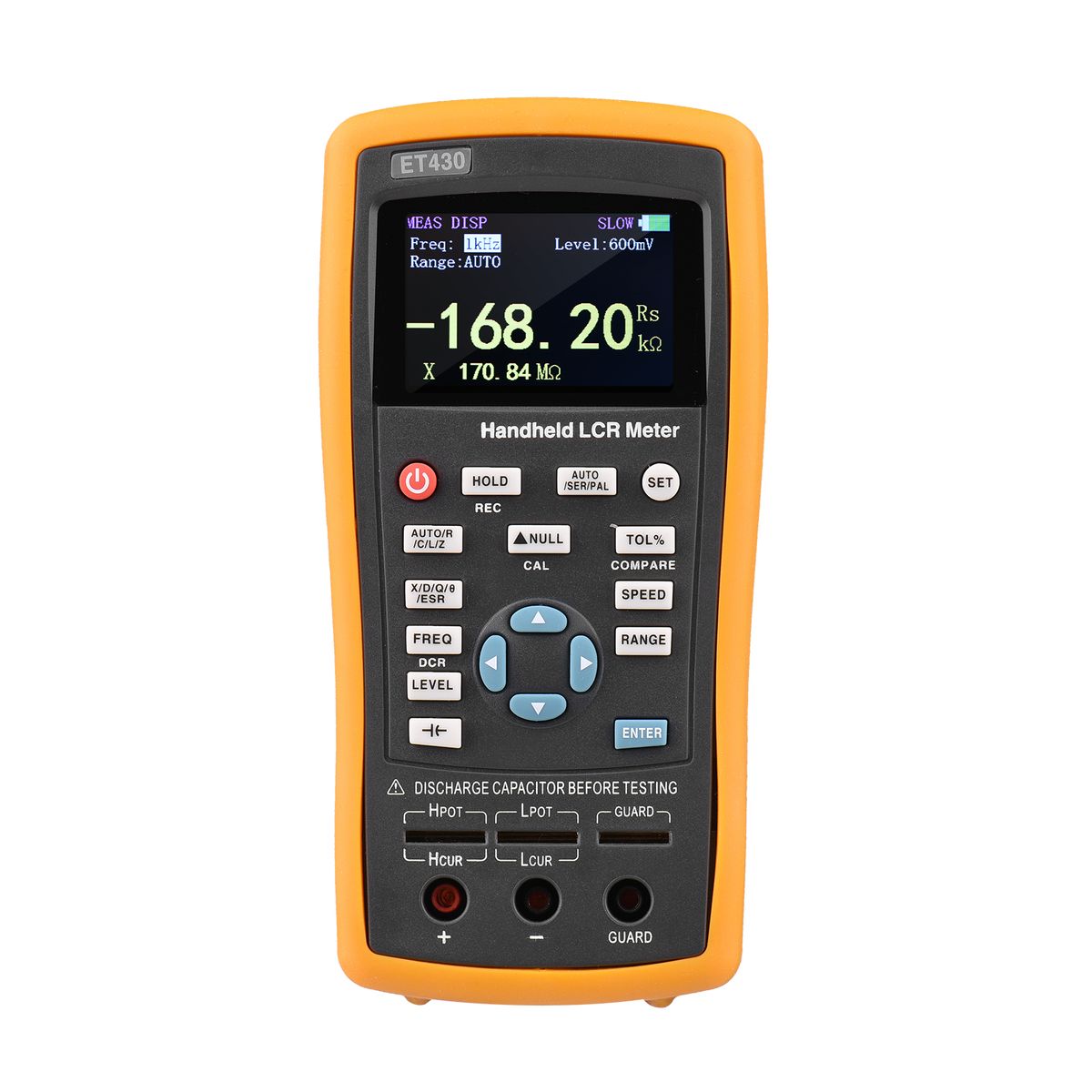 2.5-inch LCD Digital Handheld 100kHz LCR Meter LCR