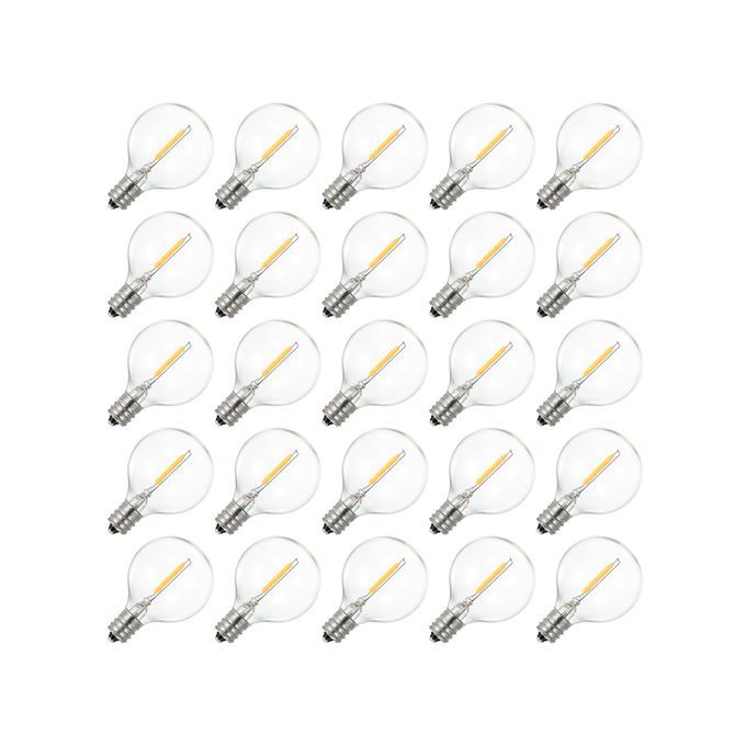 AC230V Globe LED G40 Lamp 25 Pack E12 Base Socket Holder