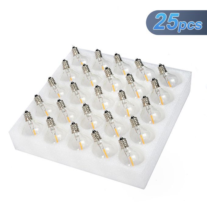 AC230V Globe LED G40 Lamp 25 Pack E12 Base Socket Holder