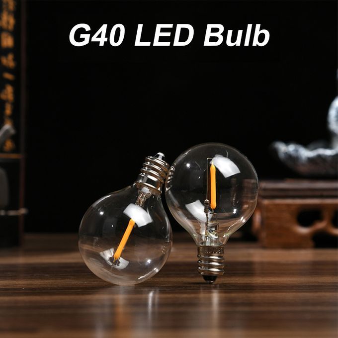 AC230V Globe LED G40 Lamp 25 Pack E12 Base Socket Holder