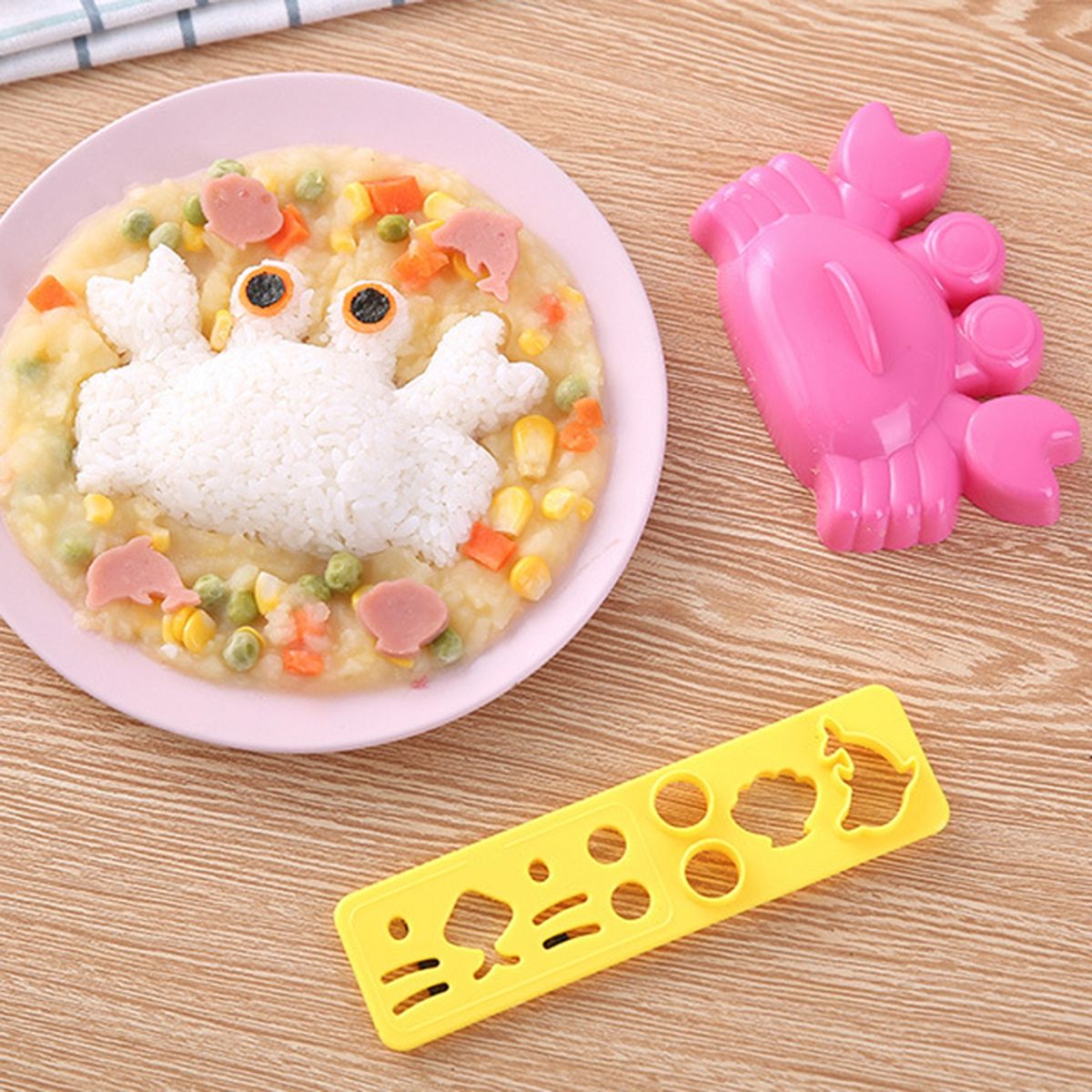 3Pcs Sushi Mold Sushi Mold Decoration Accessories Mix Color