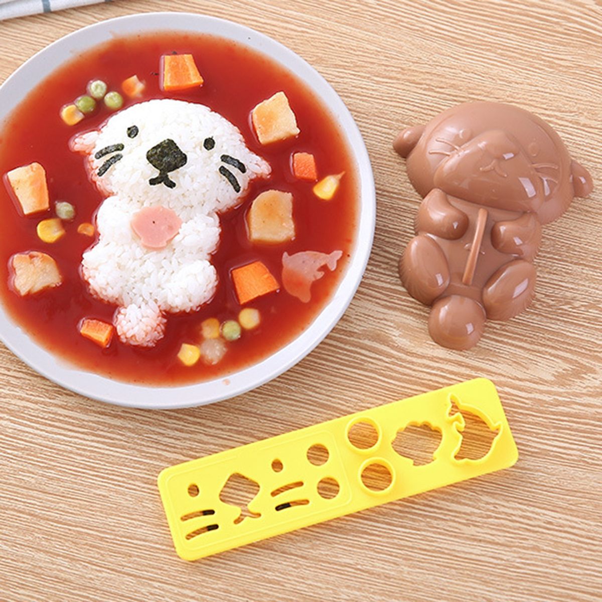 3Pcs Sushi Mold Sushi Mold Decoration Accessories Mix Color