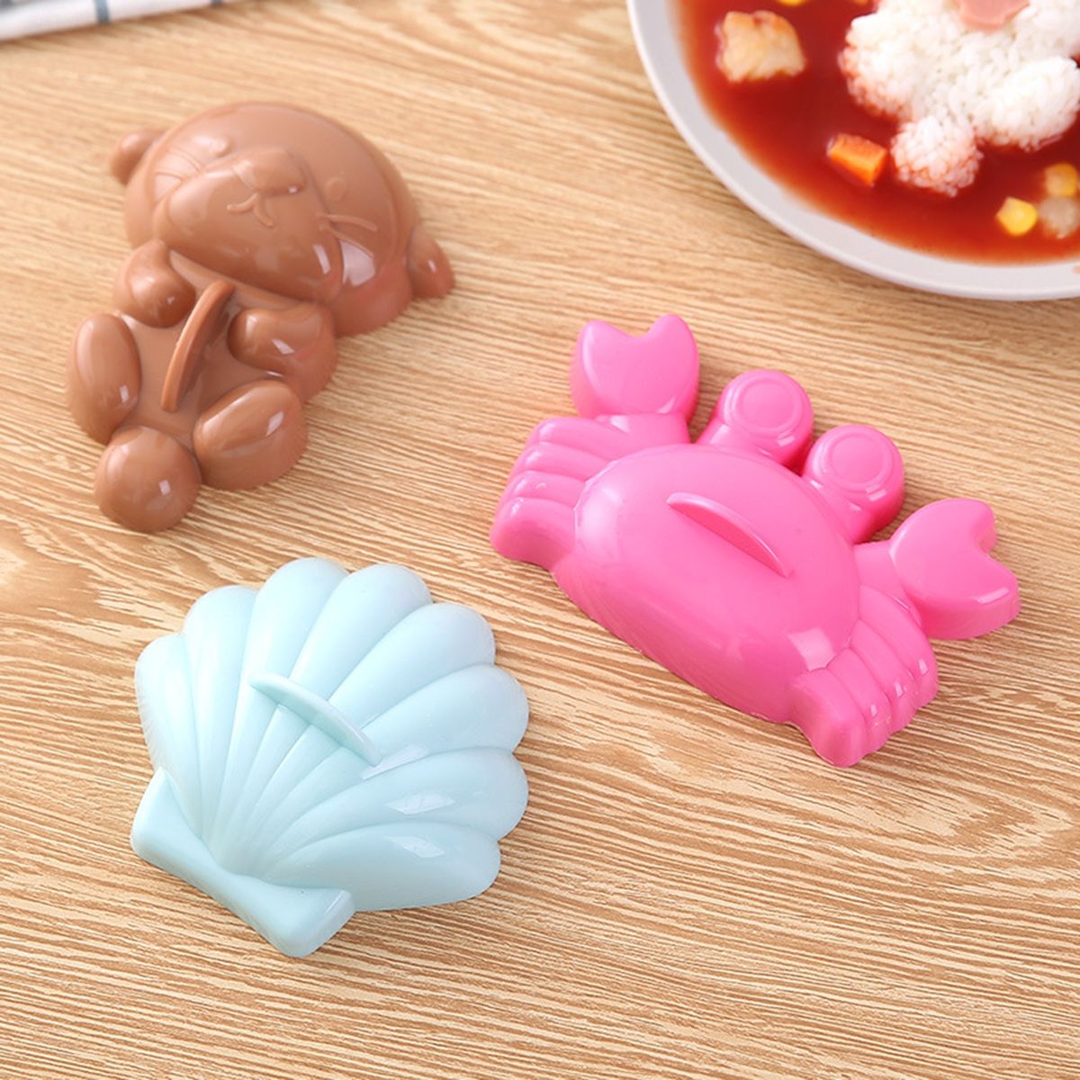 3Pcs Sushi Mold Sushi Mold Decoration Accessories Mix Color