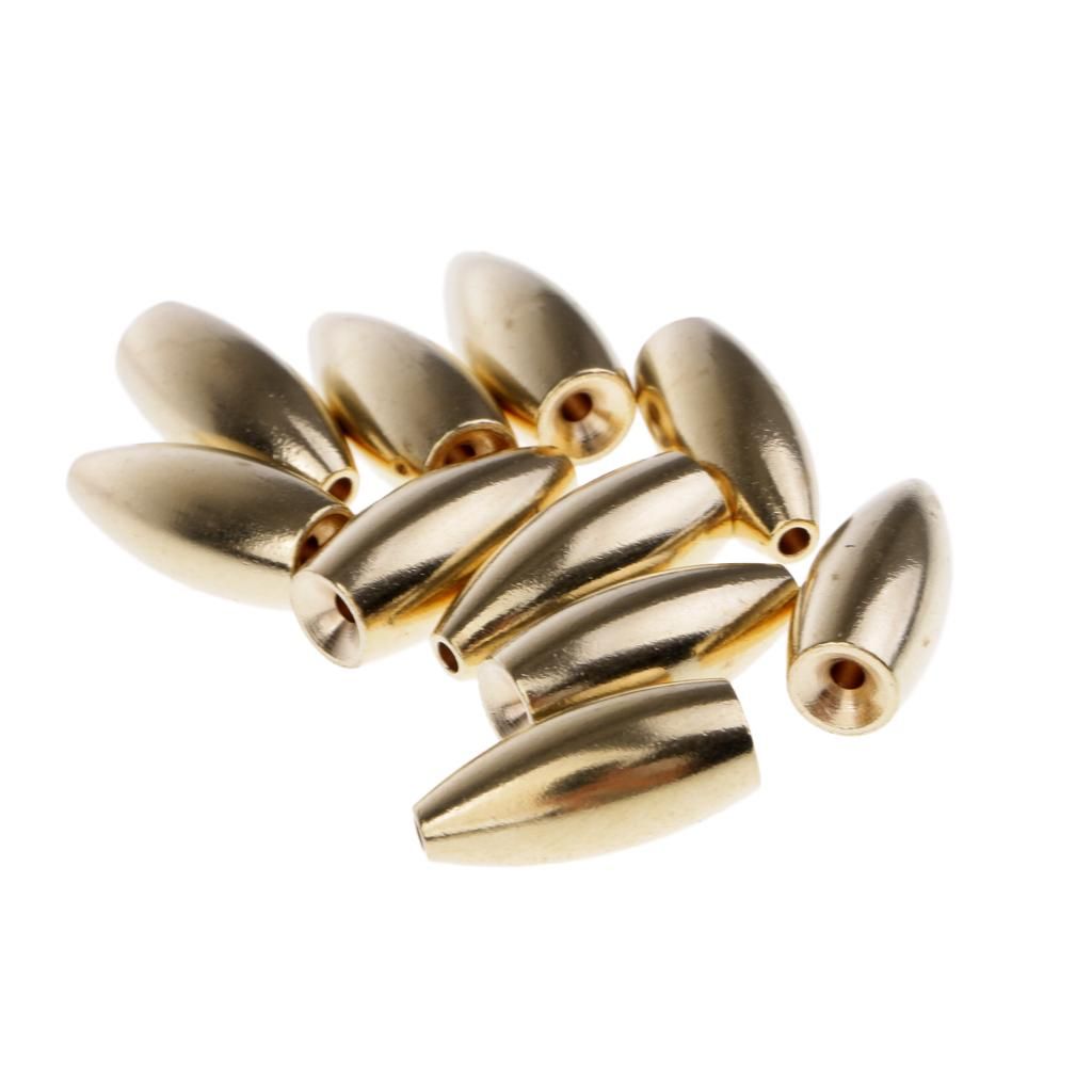 2x 10 Pcs Brass Sinker Weights  Weights Sinker 3.5 /