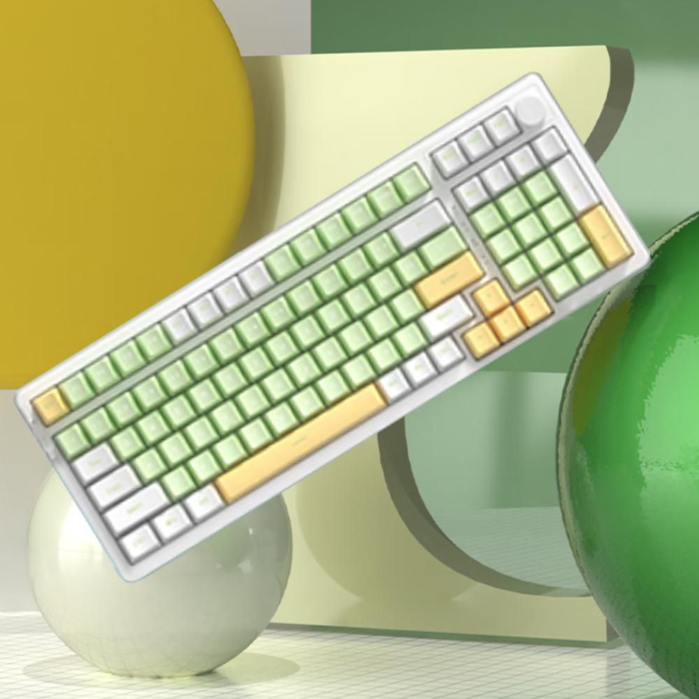 AJAZZ  AK992 Gasket Tri-mode Wireless Keyboard Backlit Mechanical Keyboard Gaming Keyboard with All Switches Customized Hot-Swappable BT Mode Wired Mode 2.4GHz Wireless Mode