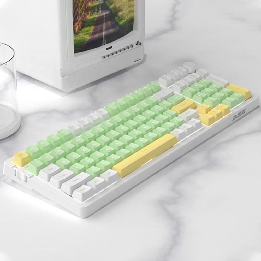 AJAZZ  AK992 Gasket Tri-mode Wireless Keyboard Backlit Mechanical Keyboard Gaming Keyboard with All Switches Customized Hot-Swappable BT Mode Wired Mode 2.4GHz Wireless Mode