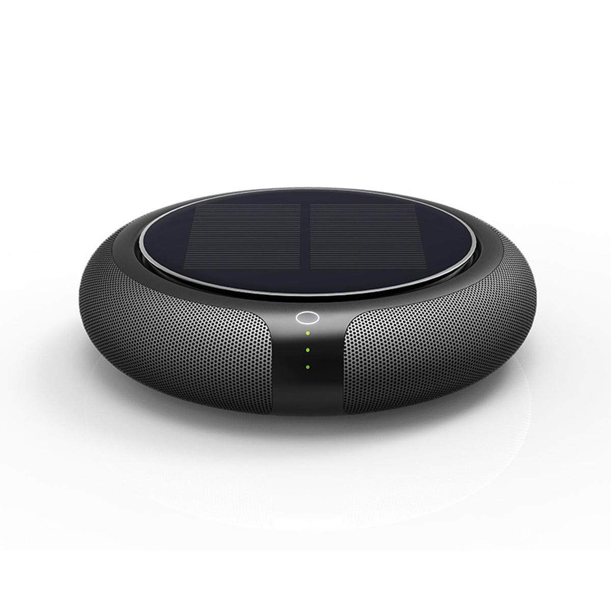Solar Car Purifier Formaldehyde Haze Removal Anion Automotive Intelligent Air Purifier For Car Home Use Black