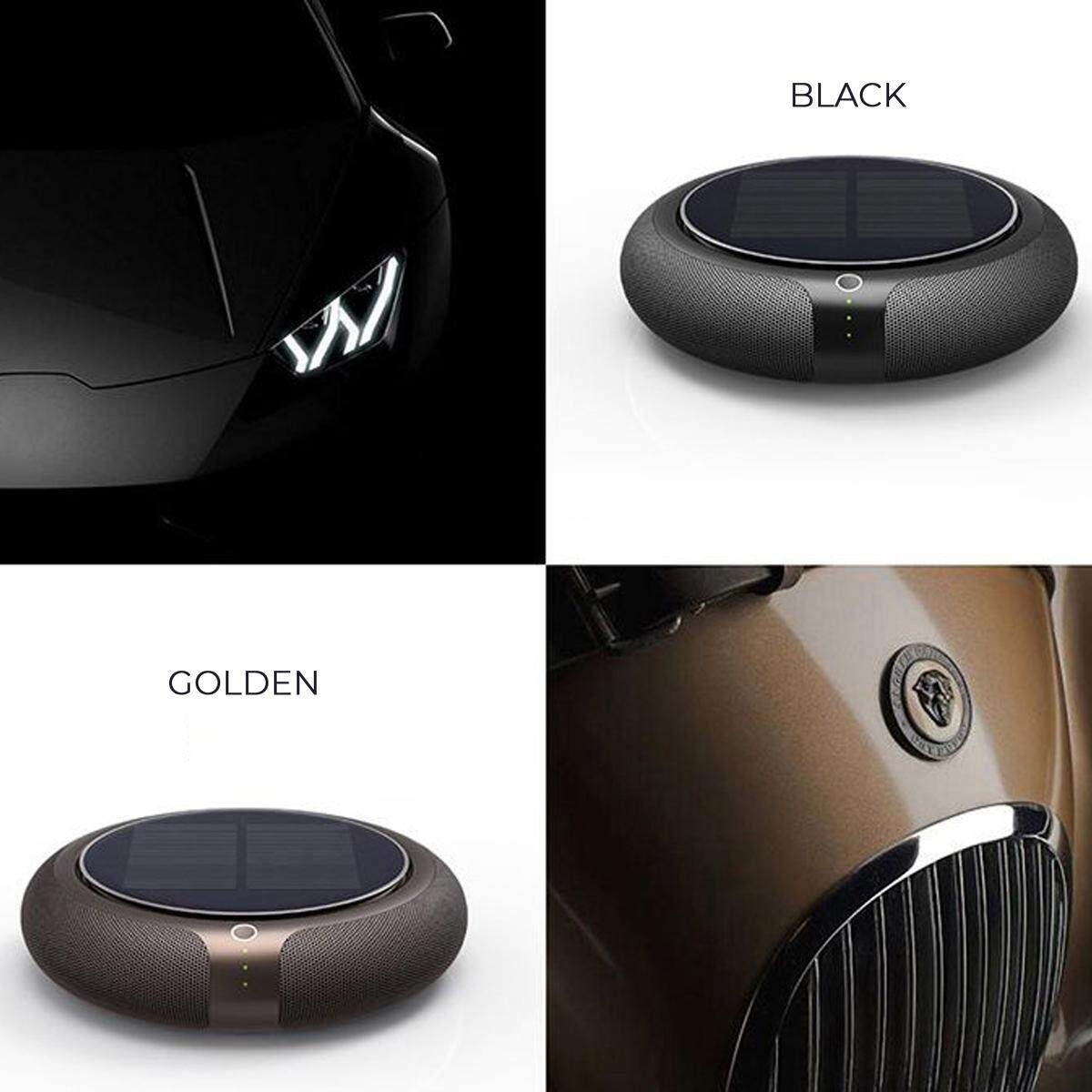 Solar Car Purifier Formaldehyde Haze Removal Anion Automotive Intelligent Air Purifier For Car Home Use Black