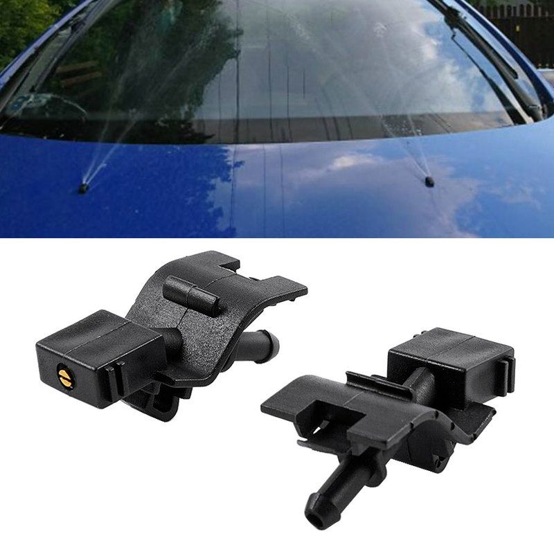 Lave-glace Avant Noir Pour Pare-brise, Buse De Jet, Accessoires De Voiture Pour Toyota Corolla Altis Camry Auris Highlander 2007 - 10, 2 Pièces Black