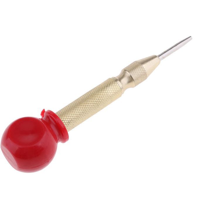 Automatic Center Punch Tool Spring Loaded Window Breaker - Yellow