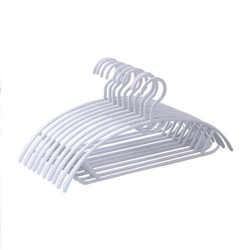 White Plastic Traceless Clothes Hangers: Bedroom Slacks Hang