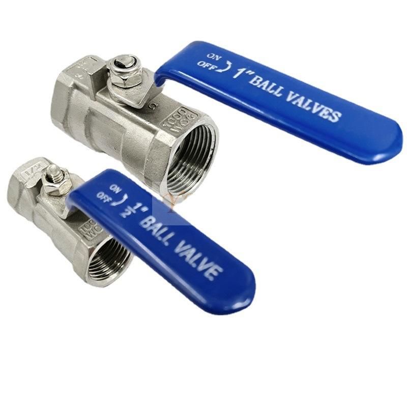 Positive Material 304 Stainless Steel Ball Valve Tap Water Valve Switch One-Piece Two-Piece Valve 4 Points 6 Points 1 Inch