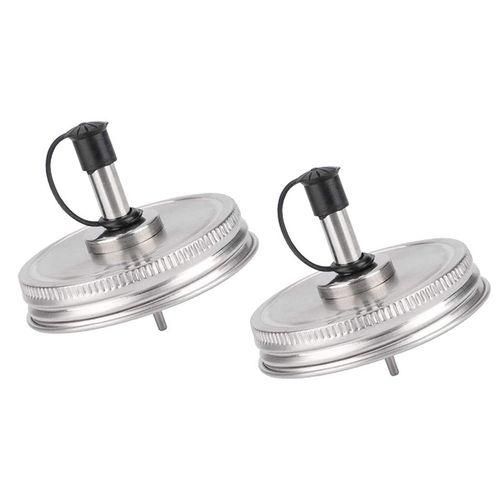 2 Pcs Regular Mouth Mason Jar Pour Spout Lids
