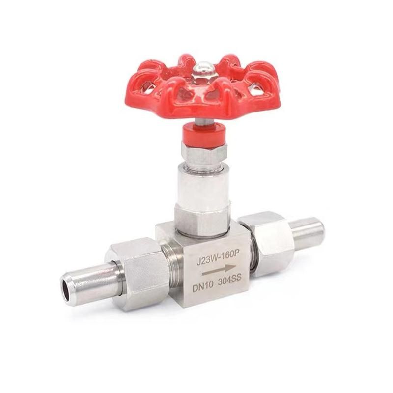 201/304 Stainless Steel Internal Thread Welding Needle Type Valve Double Loose Joint High Pressure Valve Switch J23W-160P