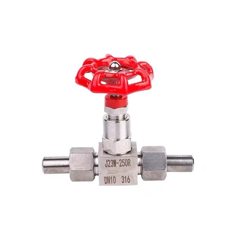 201/304 Stainless Steel Internal Thread Welding Needle Type Valve Double Loose Joint High Pressure Valve Switch J23W-160P