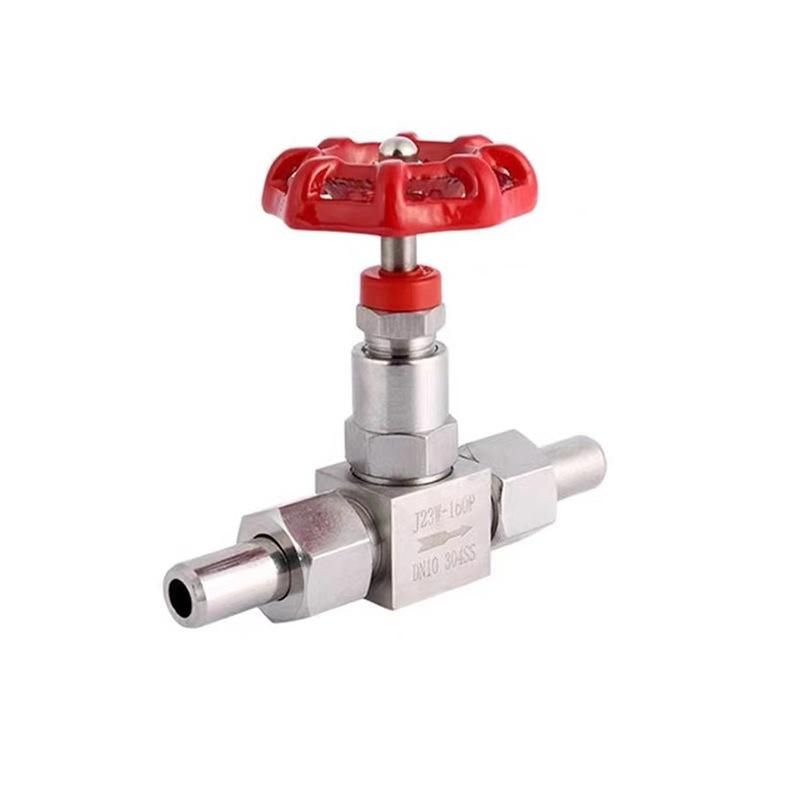 201/304 Stainless Steel Internal Thread Welding Needle Type Valve Double Loose Joint High Pressure Valve Switch J23W-160P