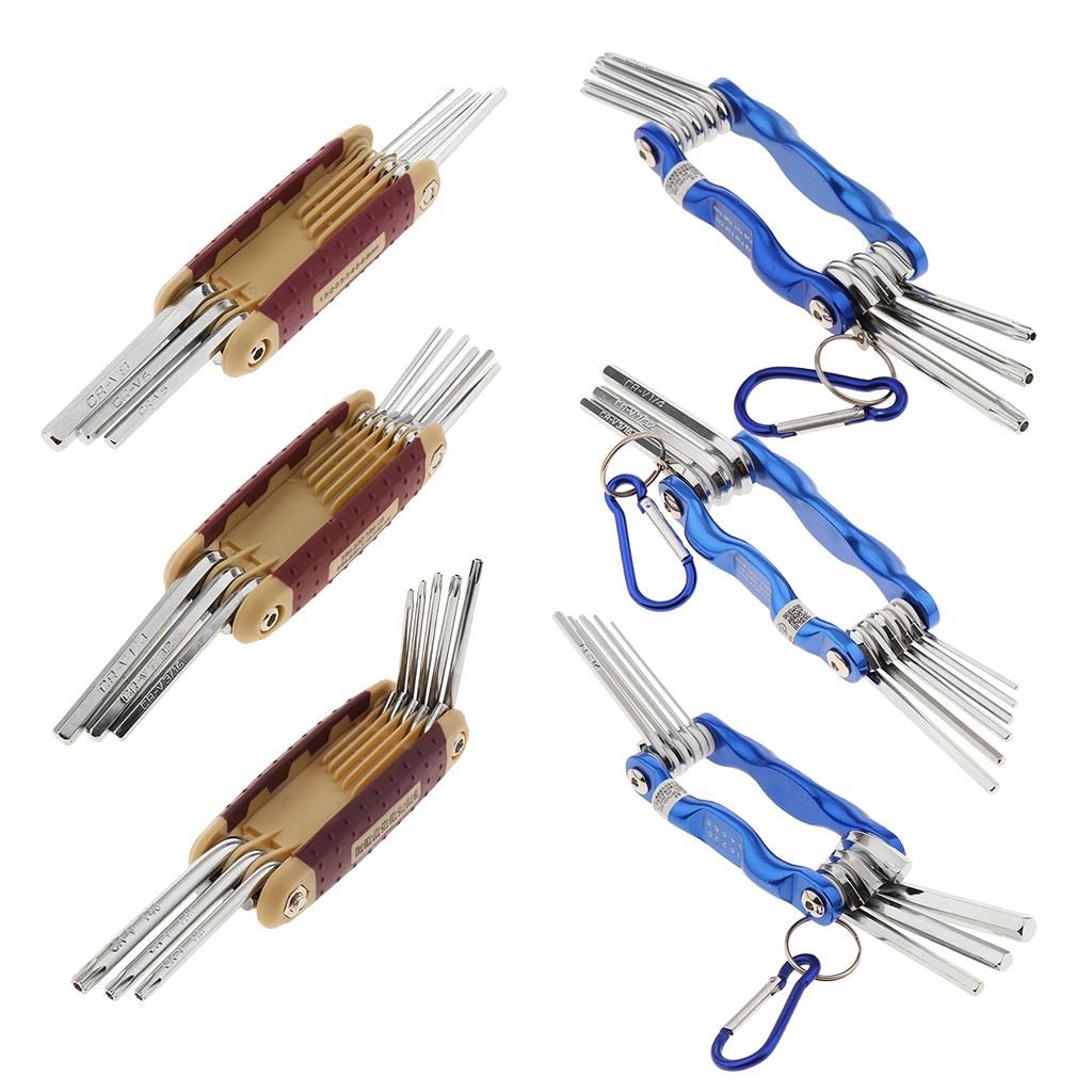 Folding Hex Key Wrench Set, Professional Metric/ /  Keys