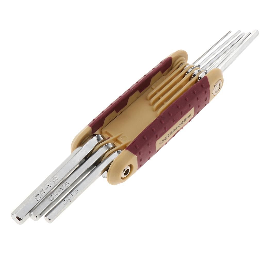 Folding Hex Key Wrench Set, Professional Metric/ /  Keys