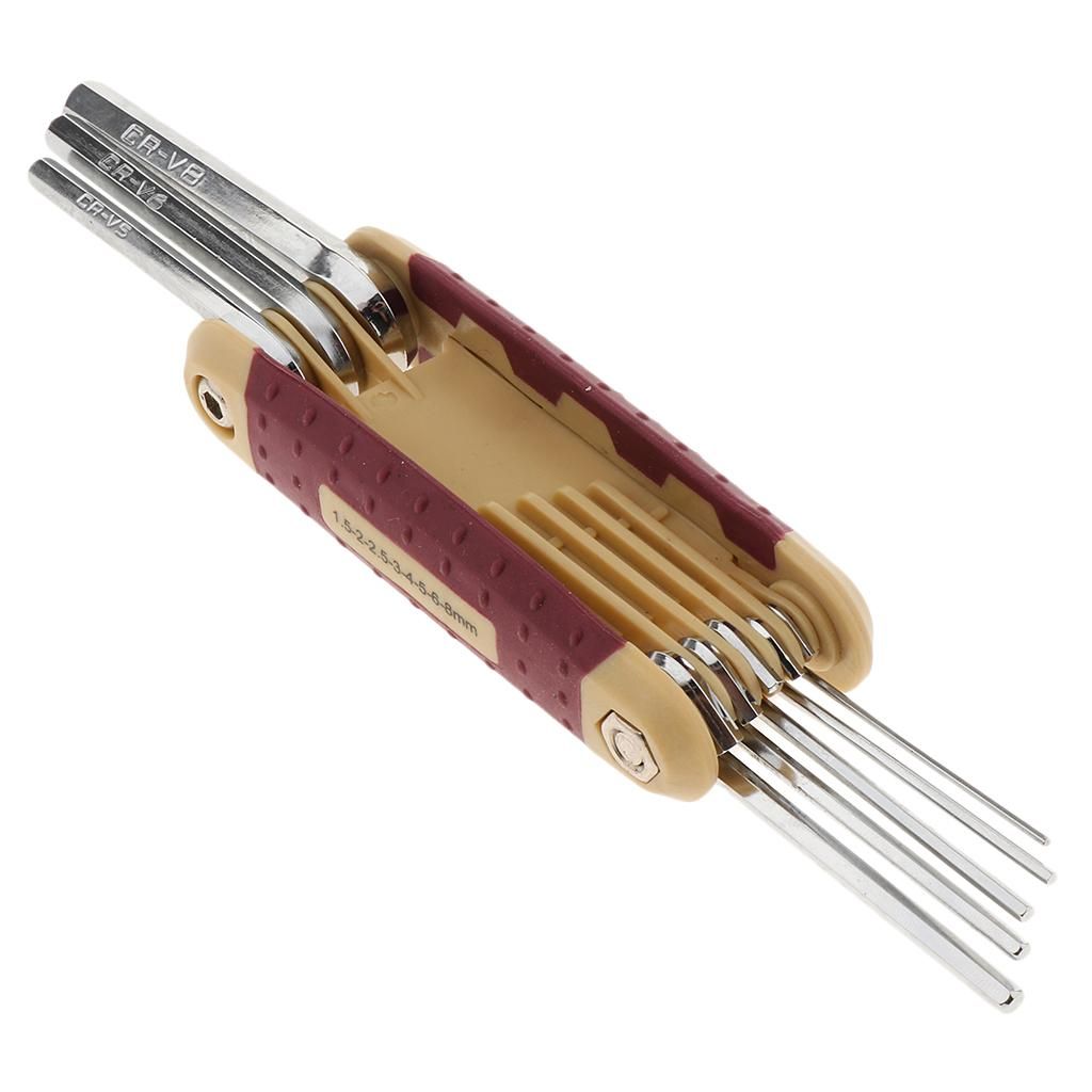 Folding Hex Key Wrench Set, Professional Metric/ /  Keys