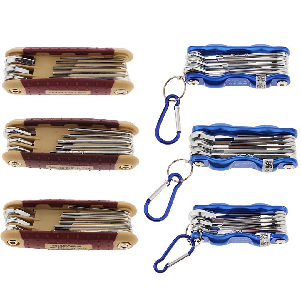 Folding Hex Key Wrench Set, Professional Metric/ /  Keys